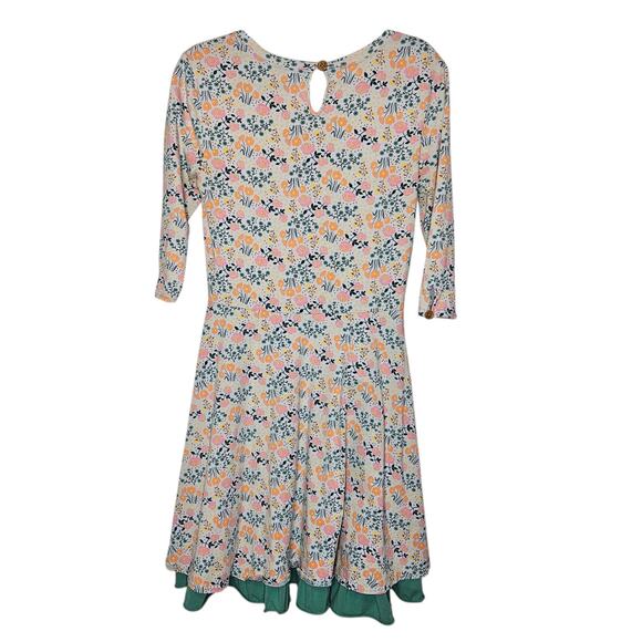 Matilda Jane Down on The Farm Floral fit and flare layered dress size medium - Picture 2 of 10